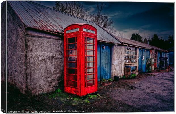 How times change, Ballyboley, Northern Ireland Canvas Print by Alan Campbell