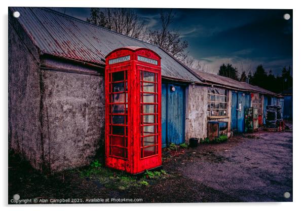 How times change, Ballyboley, Northern Ireland Acrylic by Alan Campbell