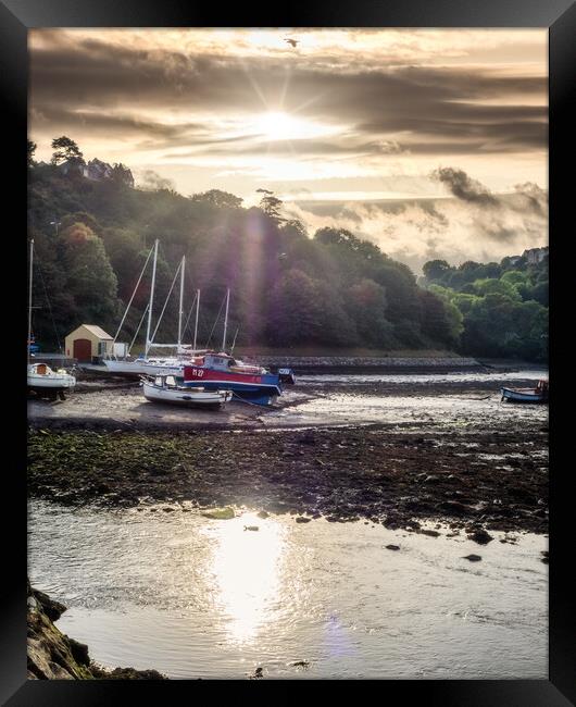 Lower Fishguard Harbour, Pembrokeshire, Wales, UK Framed Print by Mark Llewellyn