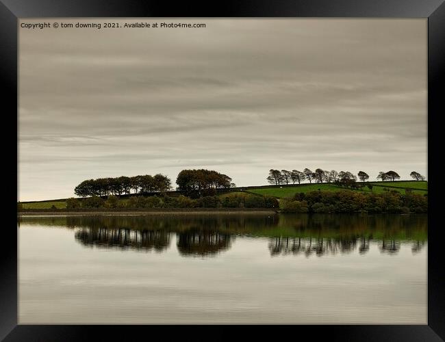 Distant Reflection in colour Framed Print by tom downing