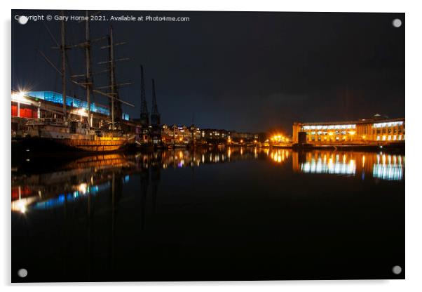 bristol Docks Acrylic by Gary Horne