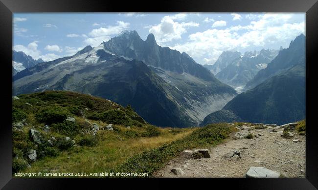 Mont Blanc Framed Print by James Brooks