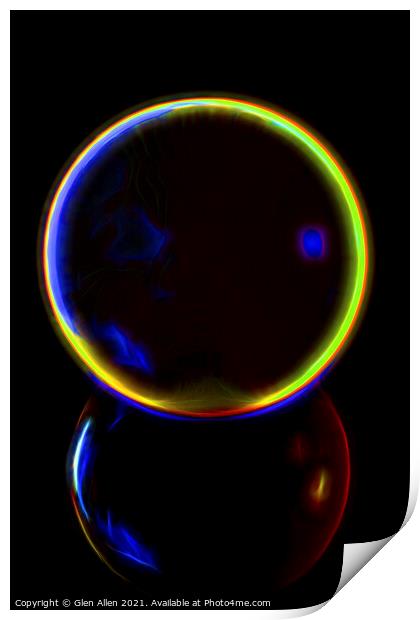 Neon Marble Print by Glen Allen