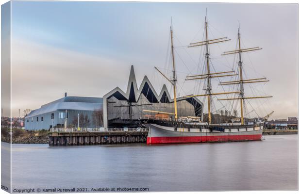 Tall Ship and the Transport Museum Canvas Print by Kamal Purewall