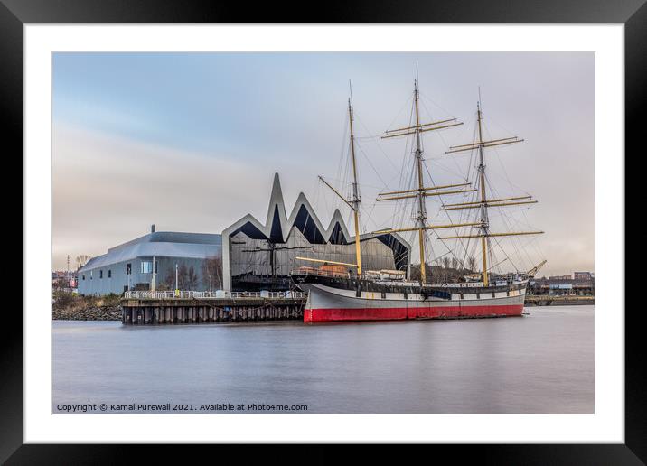 Tall Ship and the Transport Museum Framed Mounted Print by Kamal Purewall