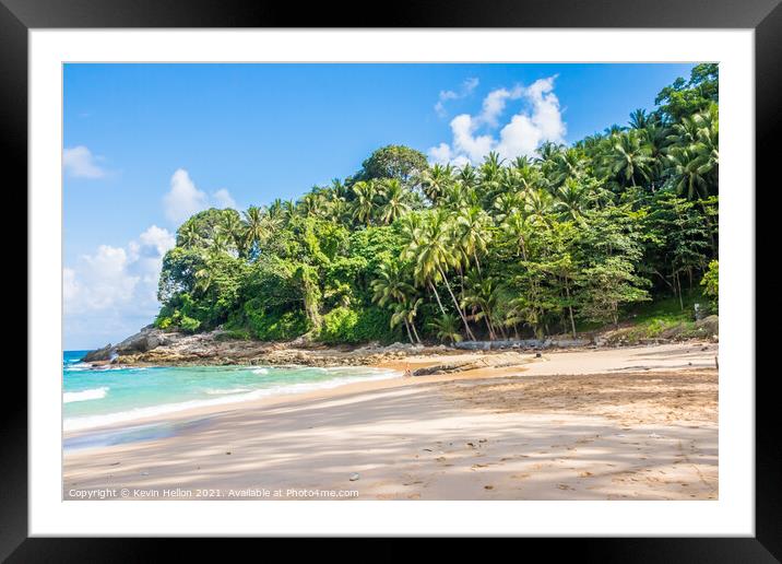 Surin beach Framed Mounted Print by Kevin Hellon