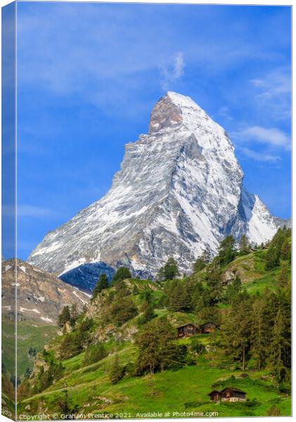 Matterhorn from Zermatt Canvas Print by Graham Prentice