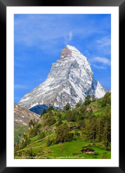 Matterhorn from Zermatt Framed Mounted Print by Graham Prentice