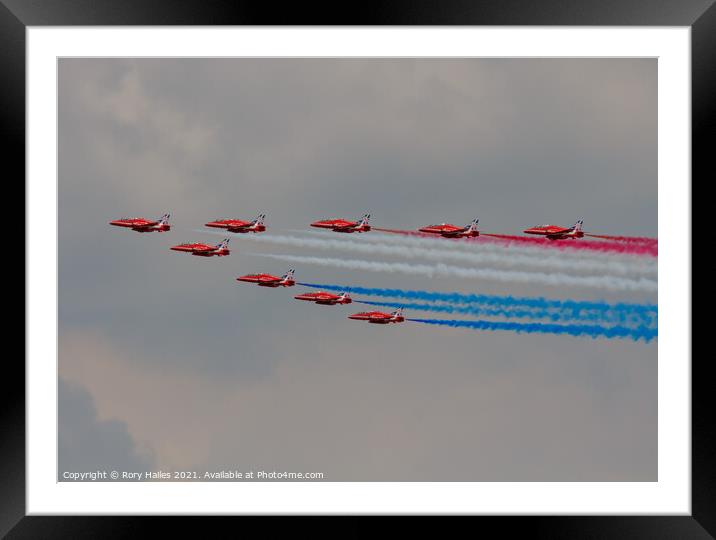 Red Arrows Framed Mounted Print by Rory Hailes