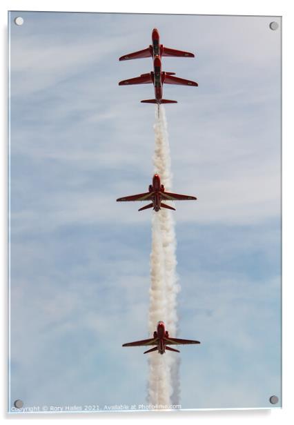 Red Arrows Acrylic by Rory Hailes