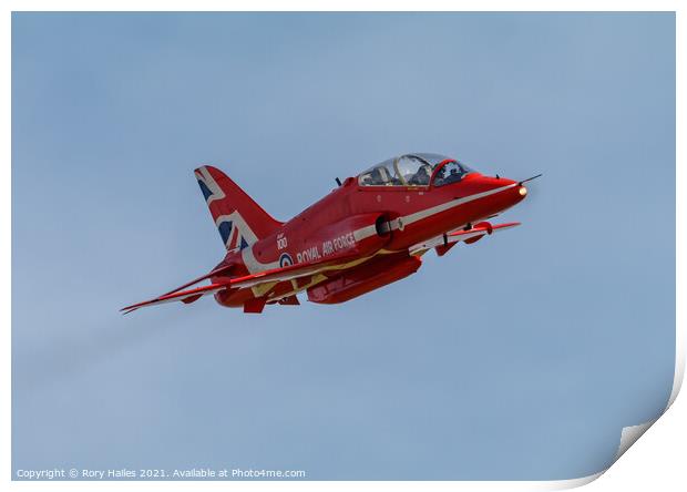 Red Arrow Print by Rory Hailes