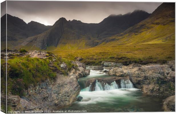 Fairy pools on the Isle of Skye 41 Canvas Print by PHILIP CHALK