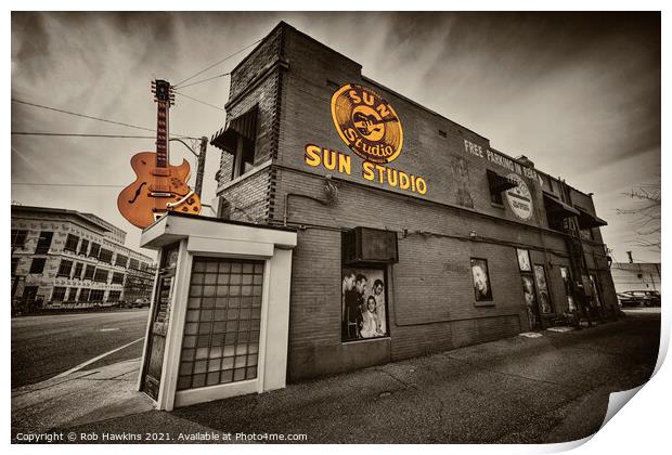 Sun Studios of Memphis  Print by Rob Hawkins