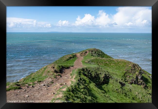 Baggy Point, Devon, England Framed Print by Dave Collins