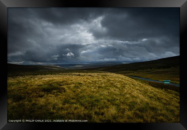 Desolation and moody on the Yorkshire Dales Framed Print by PHILIP CHALK