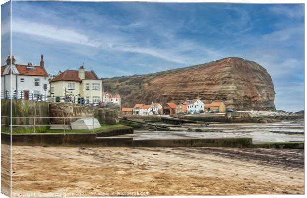 Runs wick North Yorkshire near Whitby  Canvas Print by Holly Burgess