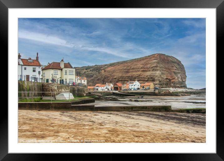 Runs wick North Yorkshire near Whitby  Framed Mounted Print by Holly Burgess