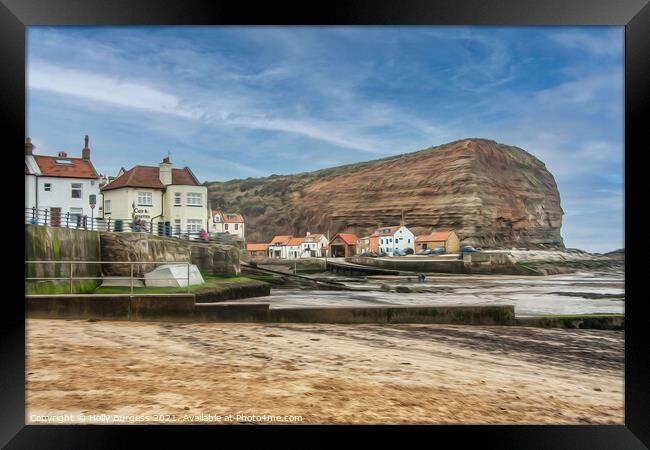Runs wick North Yorkshire near Whitby  Framed Print by Holly Burgess