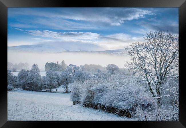 Winter mountain landscape Framed Print by Clive Ashton