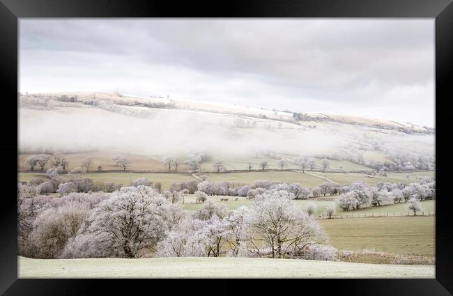 Mist and Frost Framed Print by Clive Ashton