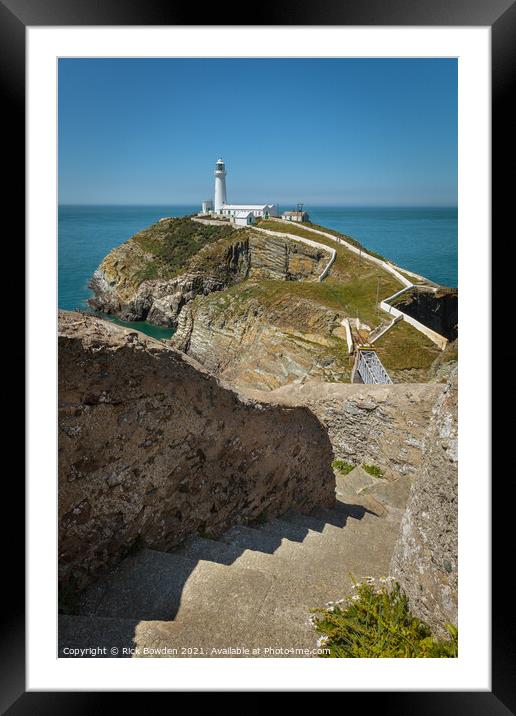 South Stack Anglesey Framed Mounted Print by Rick Bowden