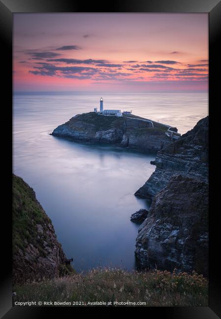 South Stack Anglesey Framed Print by Rick Bowden