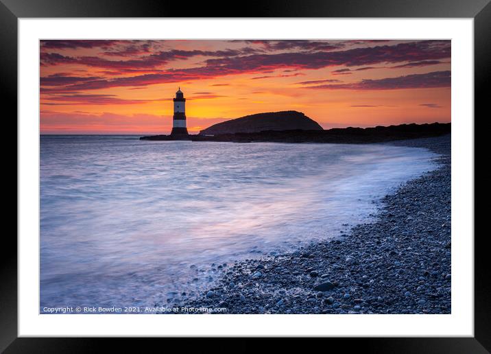 Penmon Point Anglesey Framed Mounted Print by Rick Bowden