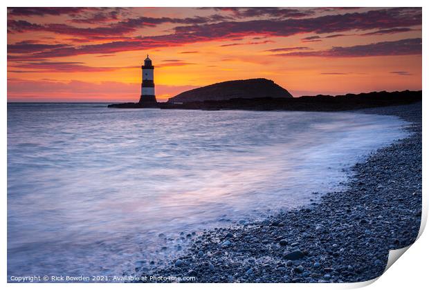 Penmon Point Anglesey Print by Rick Bowden