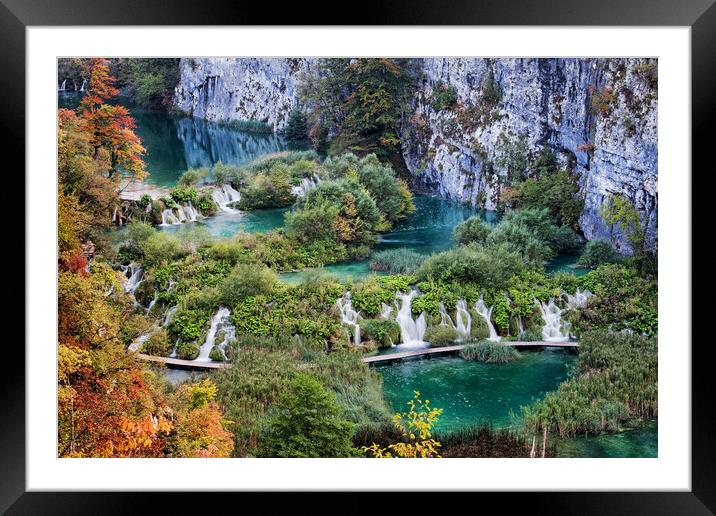 Plitvice Lakes National Park in Croatia Framed Mounted Print by Artur Bogacki