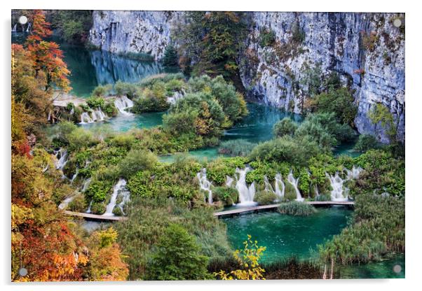 Plitvice Lakes National Park in Croatia Acrylic by Artur Bogacki