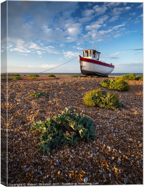 Dungeness Fishing Boat Canvas Print by Stewart Mckeown