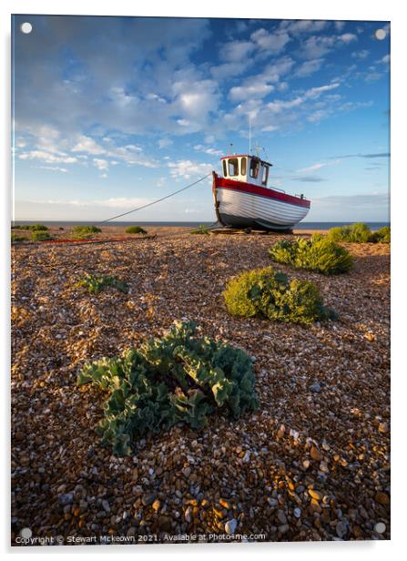 Dungeness Fishing Boat Acrylic by Stewart Mckeown