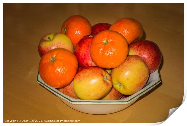 Fruit Bowl Print by Allan Bell