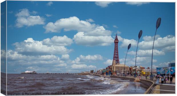 Blackpool seafront  Canvas Print by Phil Longfoot