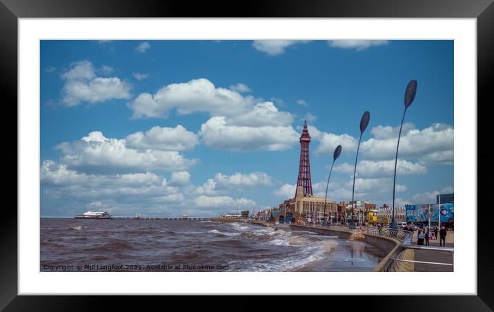 Blackpool seafront  Framed Mounted Print by Phil Longfoot