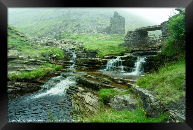 Gunnerside Gill lead mine in the Yorkshire dales 49 Framed Print by PHILIP CHALK