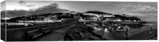 Ventnor by Night Canvas Print by Barry Maytum