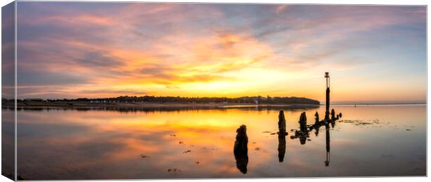 Bembridge Inlet Sunset Canvas Print by Barry Maytum