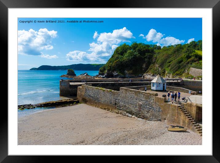 charlestown harbour cornwall Framed Mounted Print by Kevin Britland