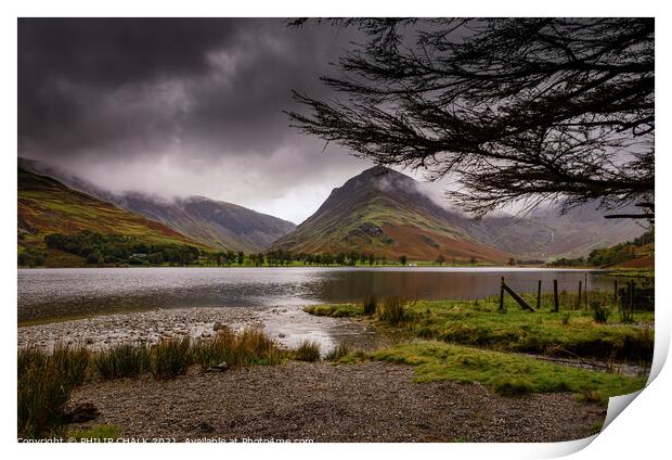 Buttermere with Fleetwith pike in the lake district 50 Print by PHILIP CHALK