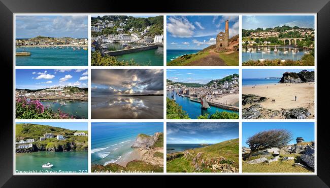 Cornwall views through the seasons Framed Print by Rosie Spooner