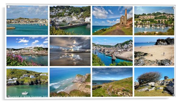 Cornwall views through the seasons Acrylic by Rosie Spooner