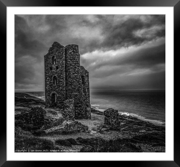 Majestic Ruins of Wheal Coates Framed Mounted Print by Ian Stone