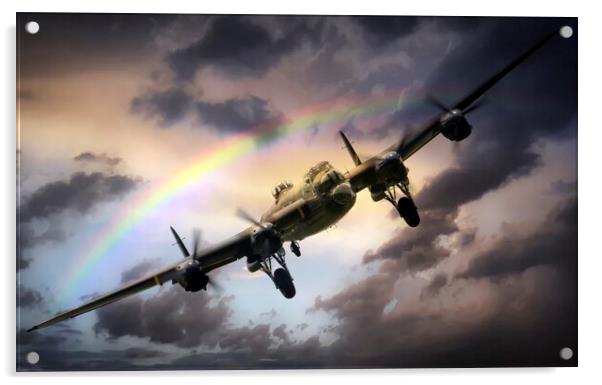 Lancaster Passing Storm Acrylic by J Biggadike