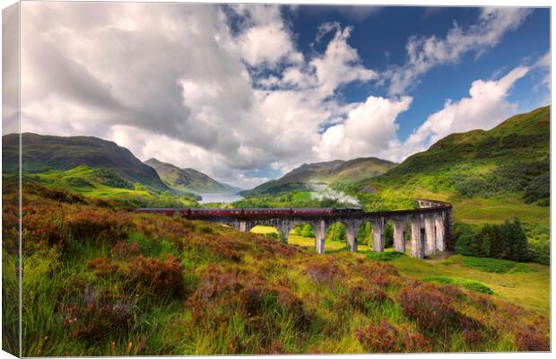 Gelnfinnan Viaduct Canvas Print by Barry Maytum