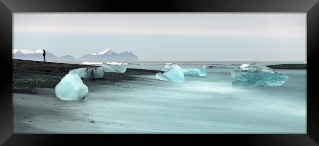 Ice beach Framed Print by Barry Maytum