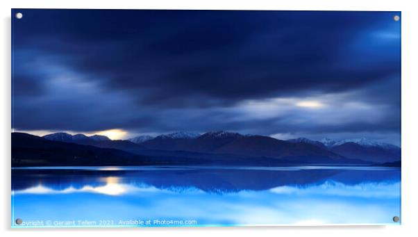 Loch Eil near Fort William, Highland Region, Scotland, UK Acrylic by Geraint Tellem ARPS