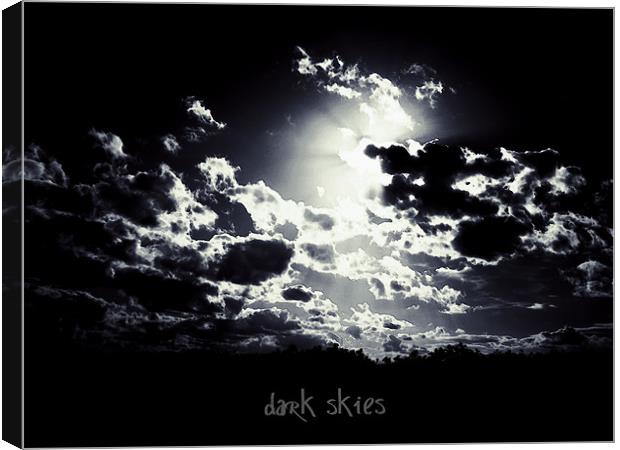 dark skies Canvas Print by Heather Newton