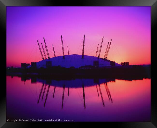 O2 Arena, Greenwich, London Framed Print by Geraint Tellem ARPS