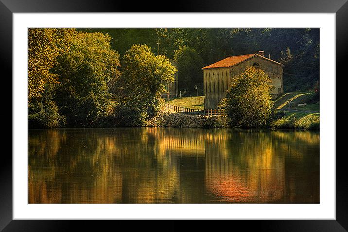 Canal Lateral Framed Mounted Print by Irene Burdell